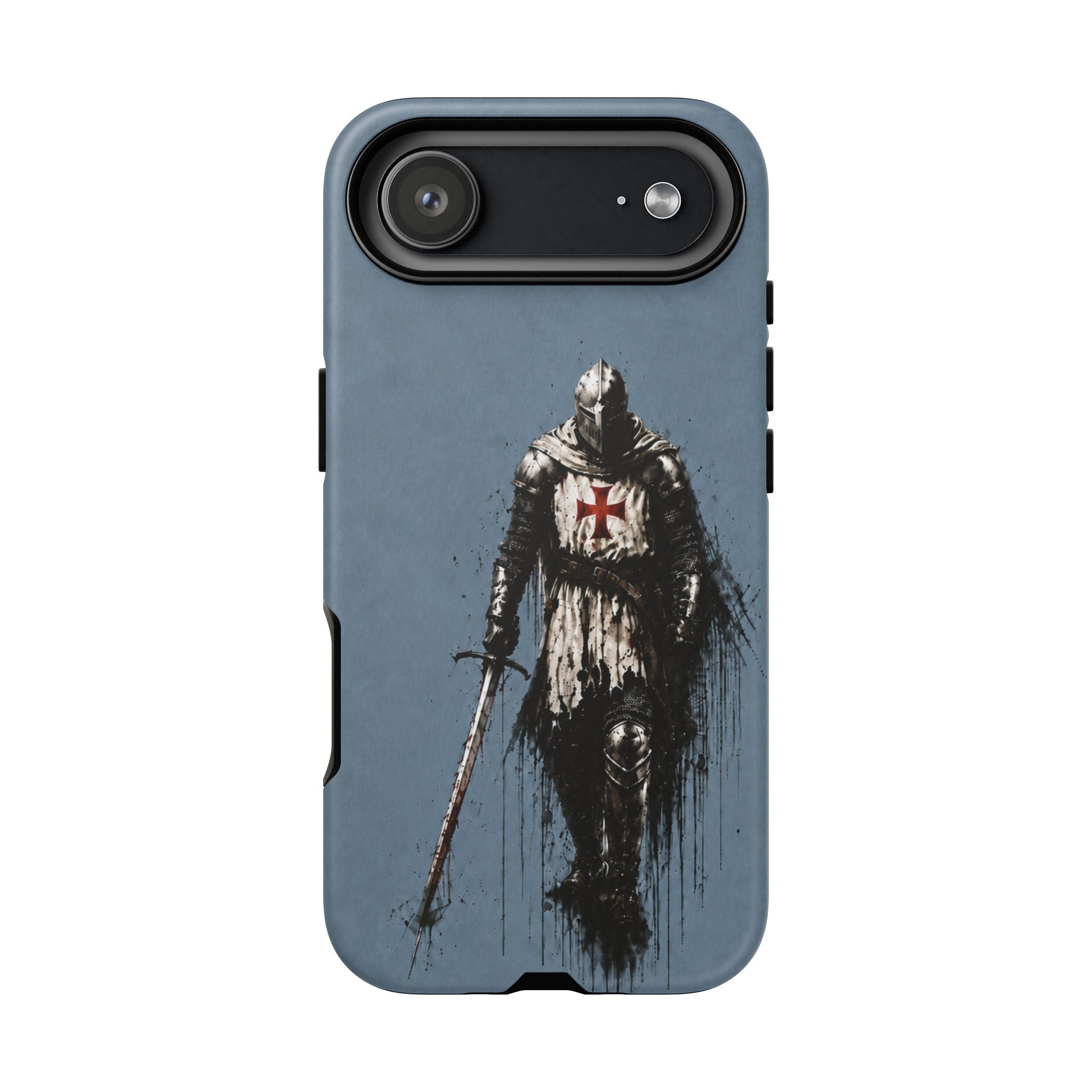 Knight Of The Templar Order Phone Case | Faded Steel Blue