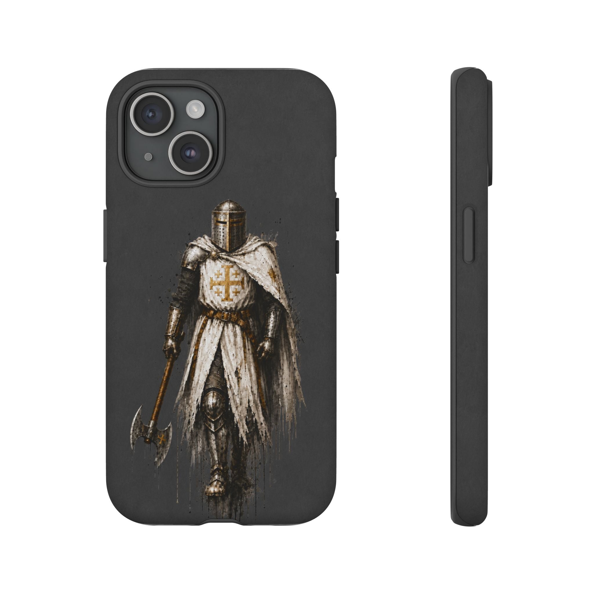 Knight Of The Kingdom Of Jerusalem Phone Case | Charcoal Grey