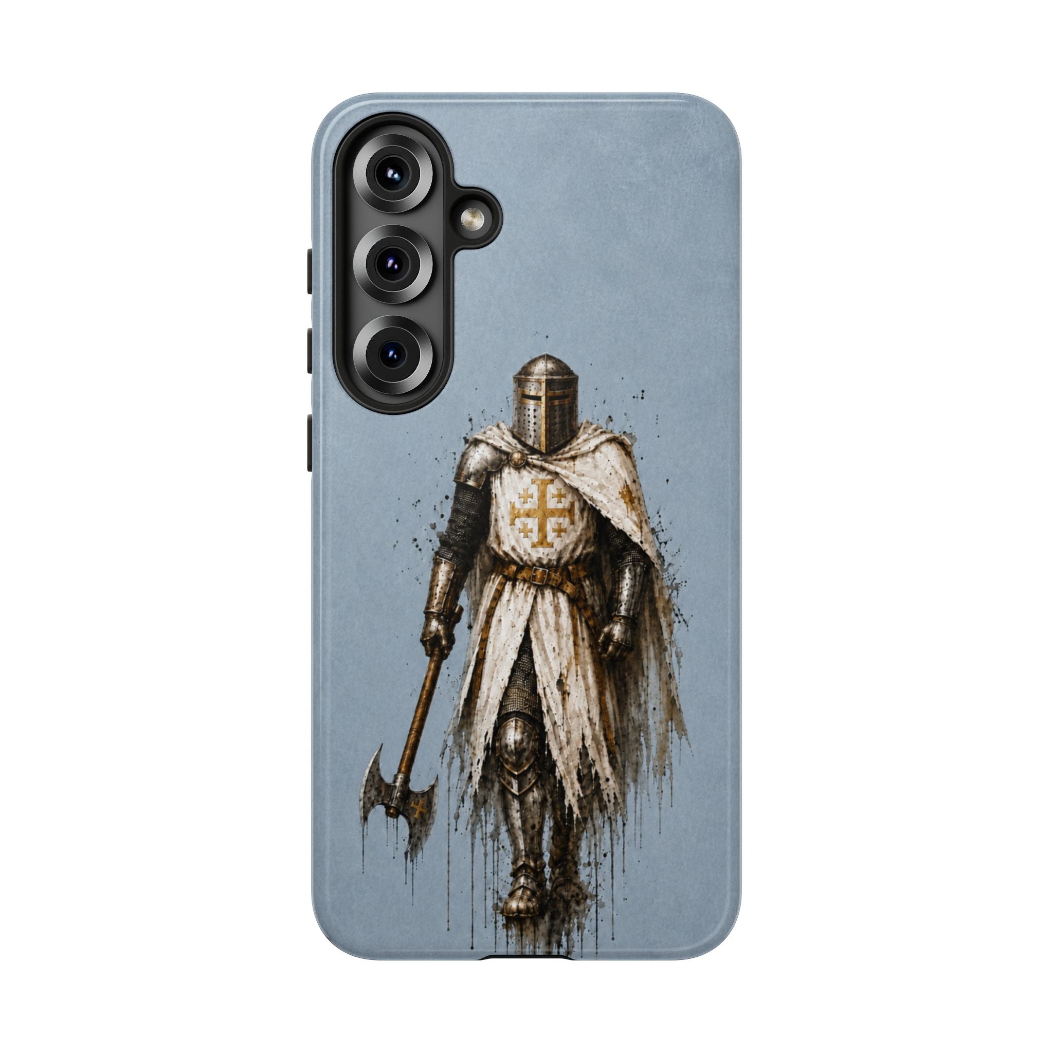 Knight Of The Kingdom Of Jerusalem Phone Case | Faded Steel Blue