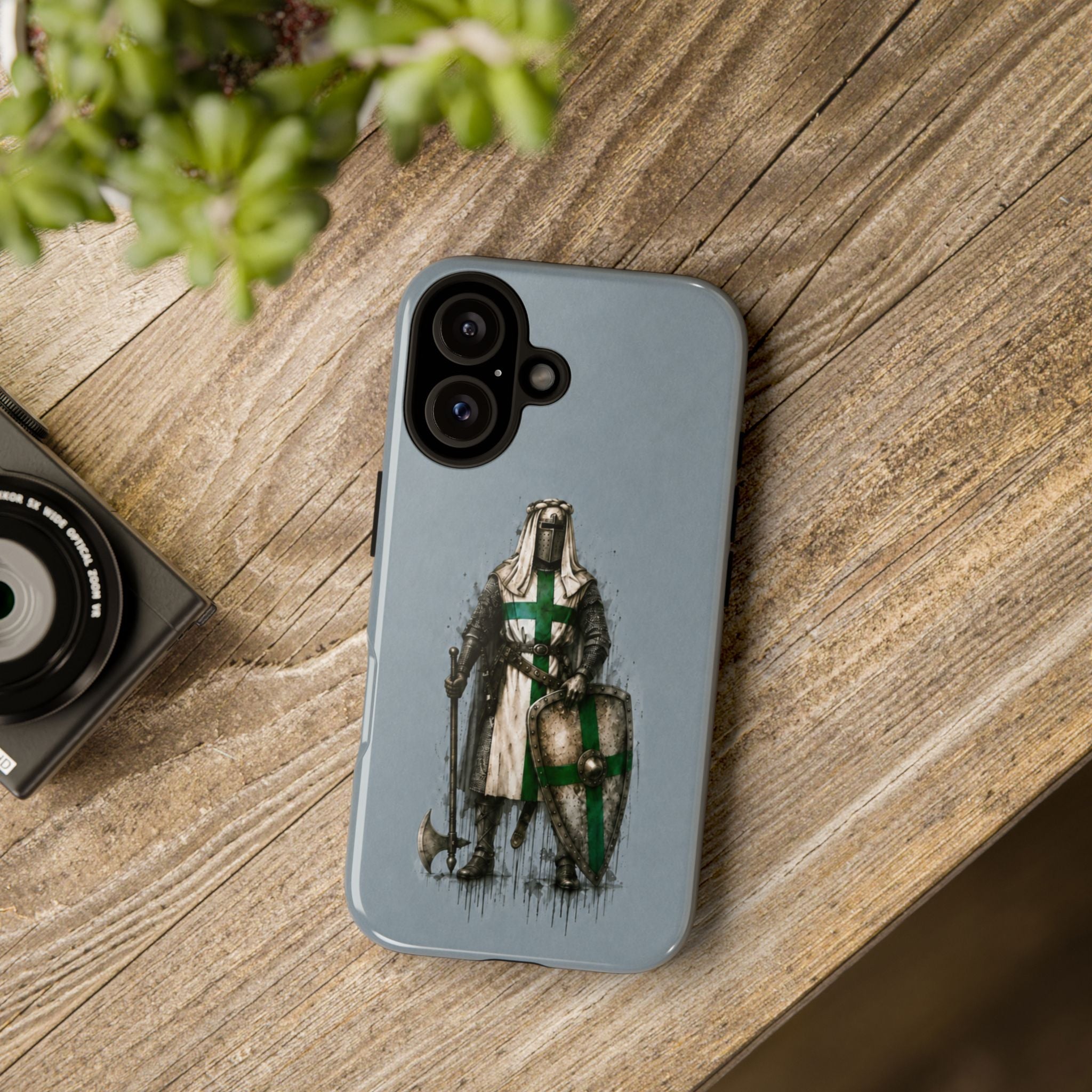 Knight Of The Order Of Saint Lazarus Phone Case | Faded Steel Blue