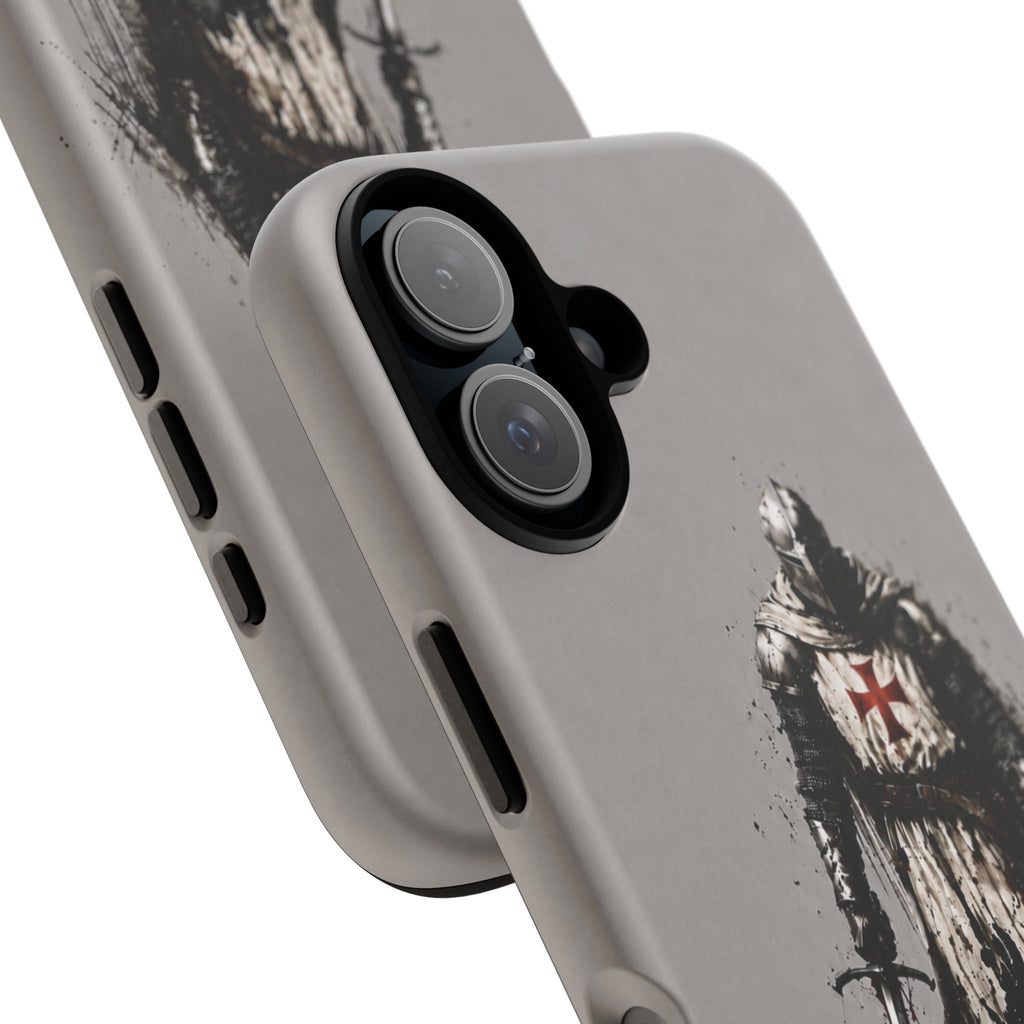 Knight Of The Templar Order Phone Case | Stone Grey