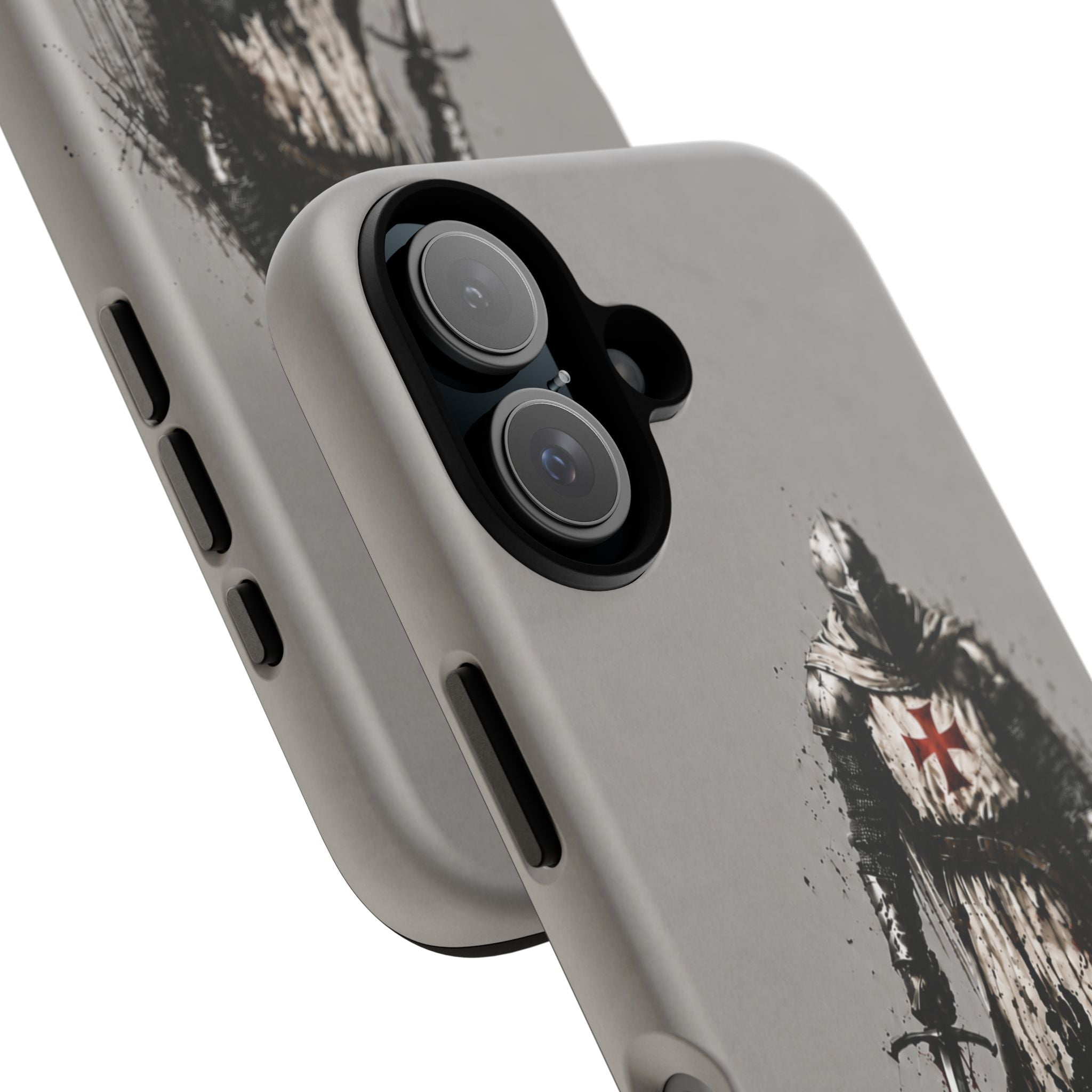 Knight Of The Templar Order Phone Case | Stone Grey