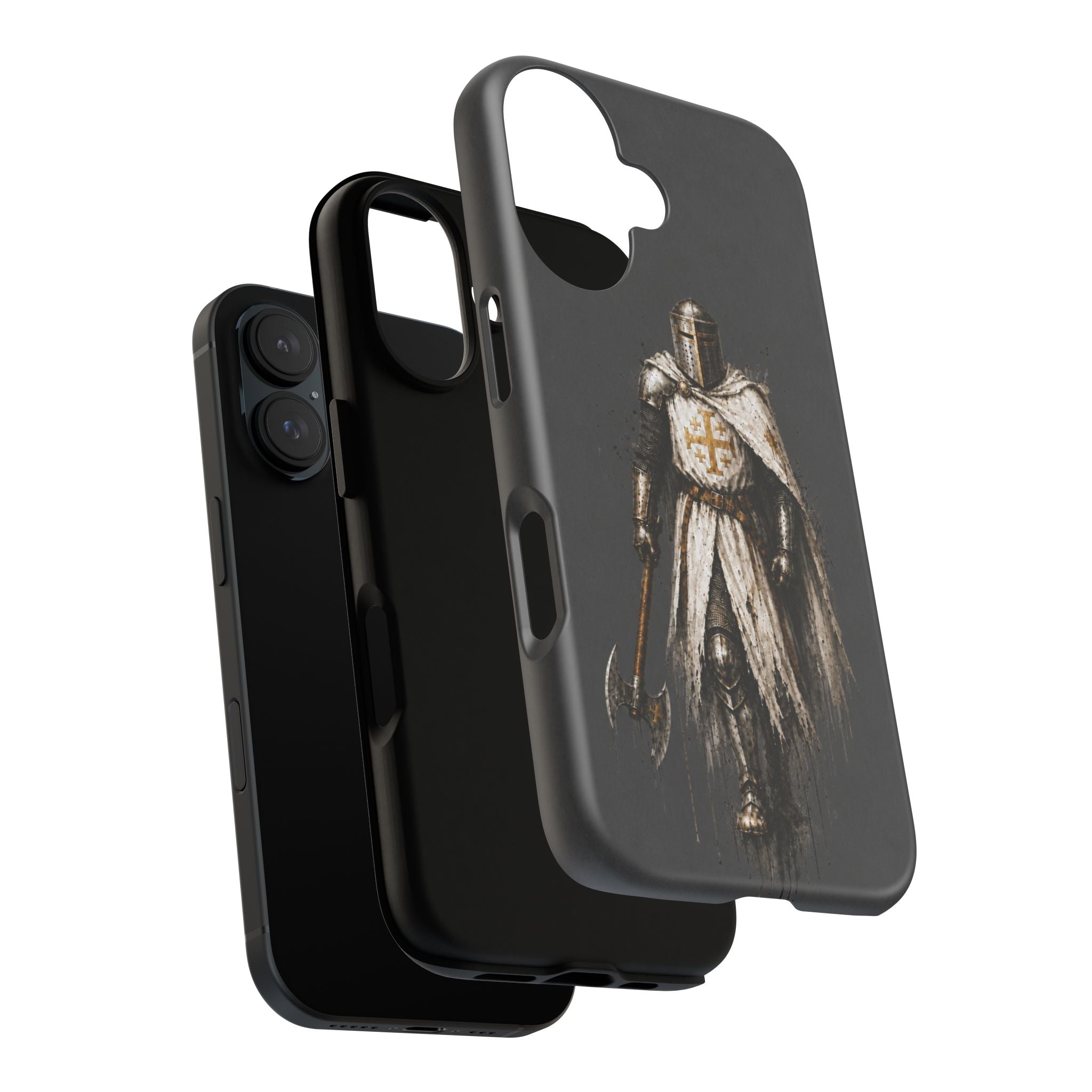 Knight Of The Kingdom Of Jerusalem Phone Case | Charcoal Grey