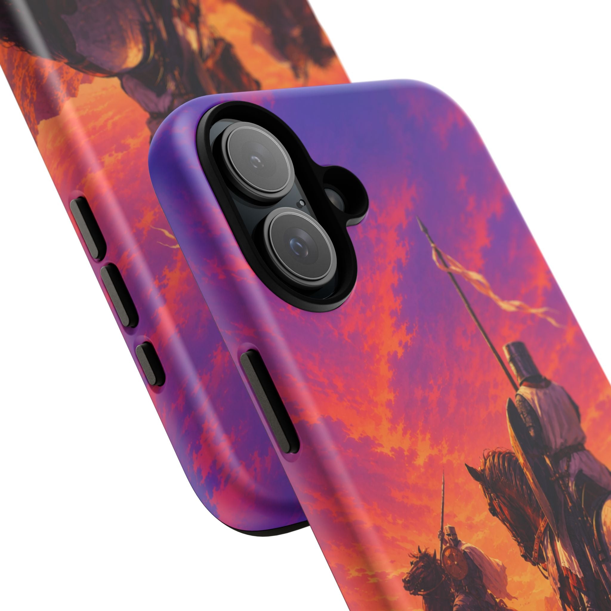 Medieval Knights Sunset Phone Case | Armor Cavalry Phone Case
