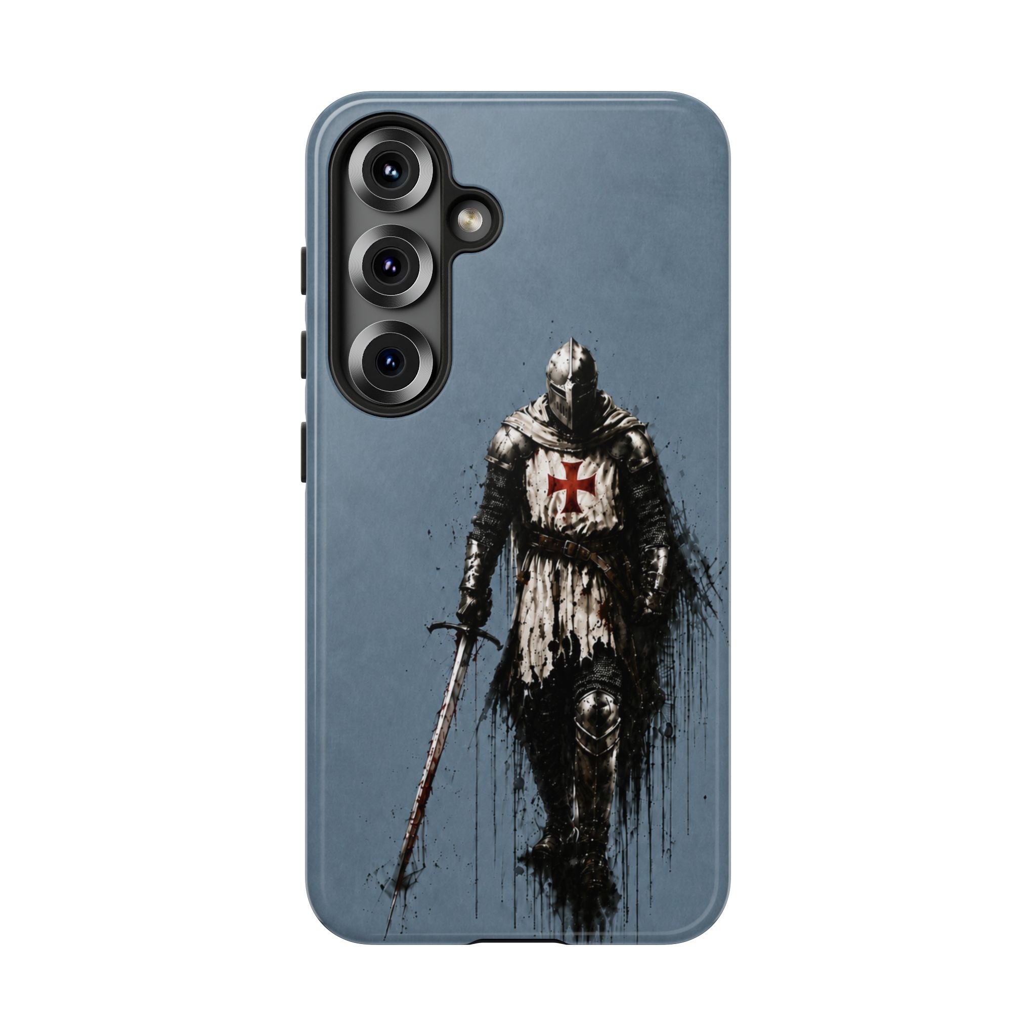 Knight Of The Templar Order Phone Case | Faded Steel Blue