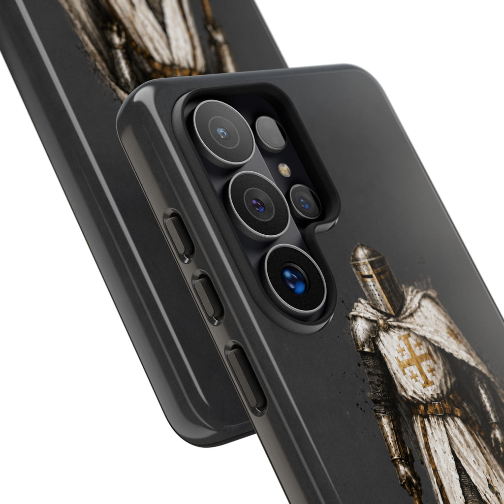 Knight Of The Kingdom Of Jerusalem Phone Case | Charcoal Grey