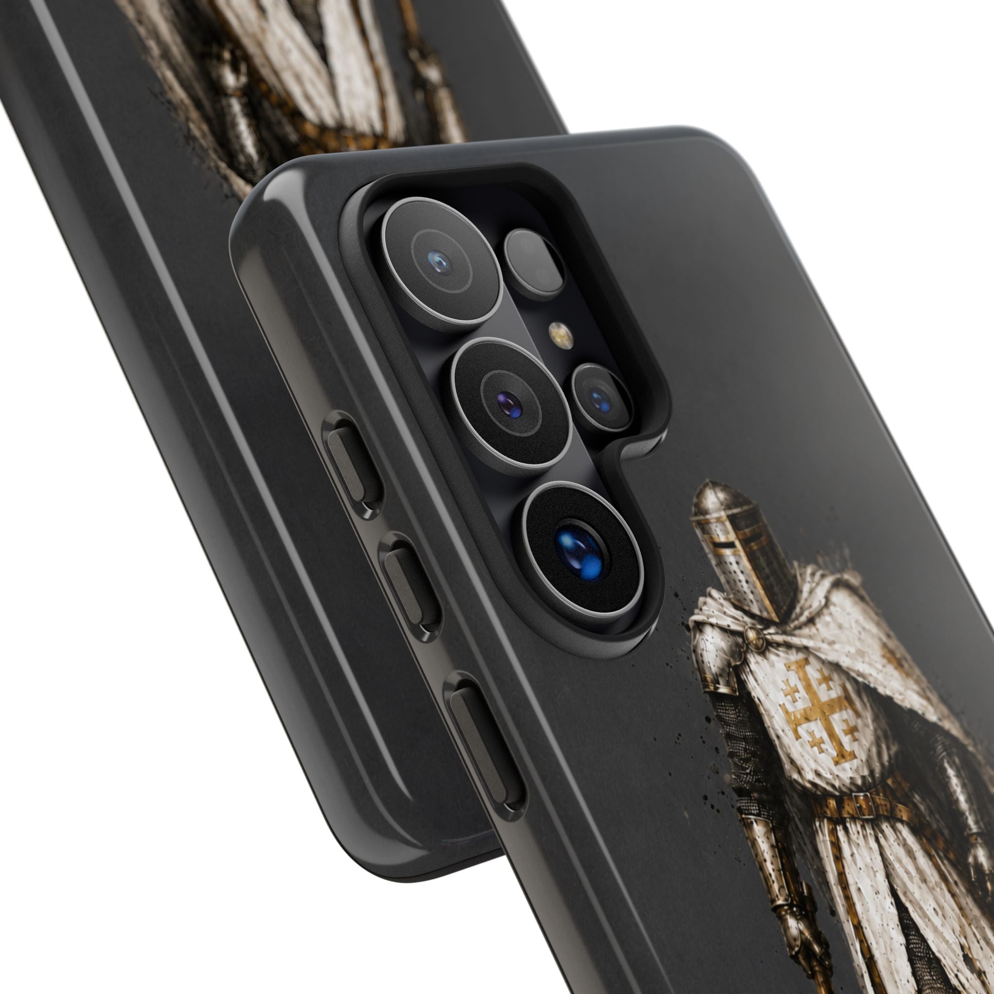 Knight Of The Kingdom Of Jerusalem Phone Case | Charcoal Grey