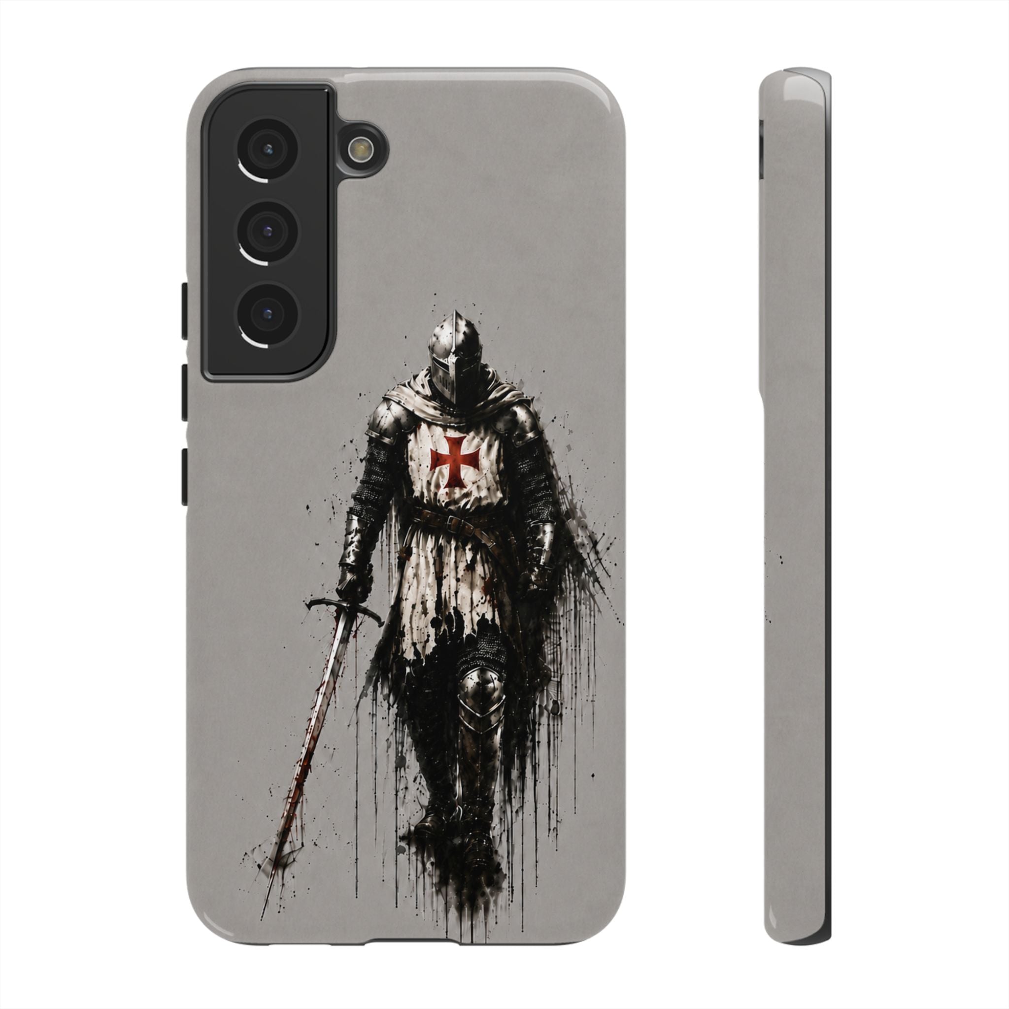 Knight Of The Templar Order Phone Case | Stone Grey