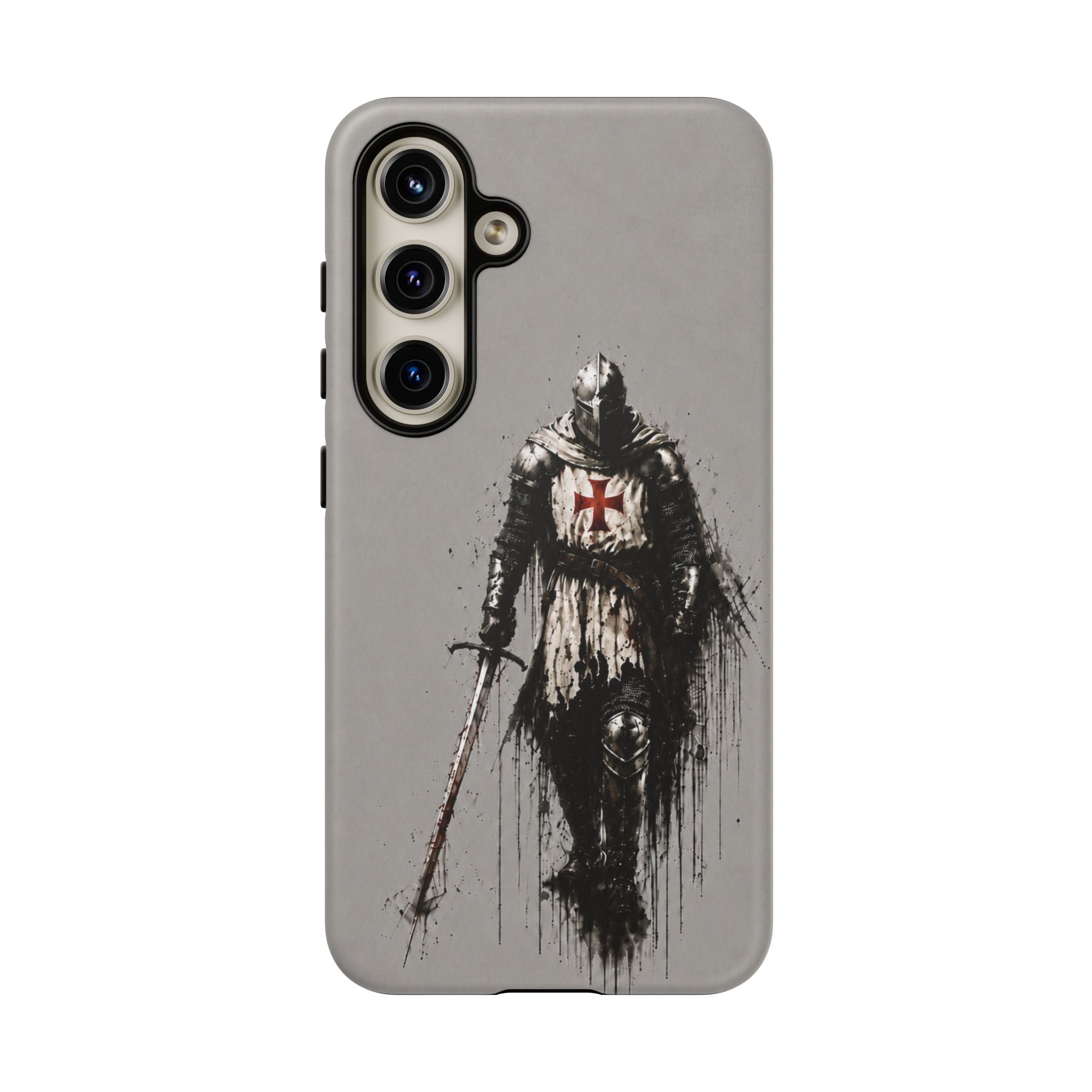 Knight Of The Templar Order Phone Case | Stone Grey
