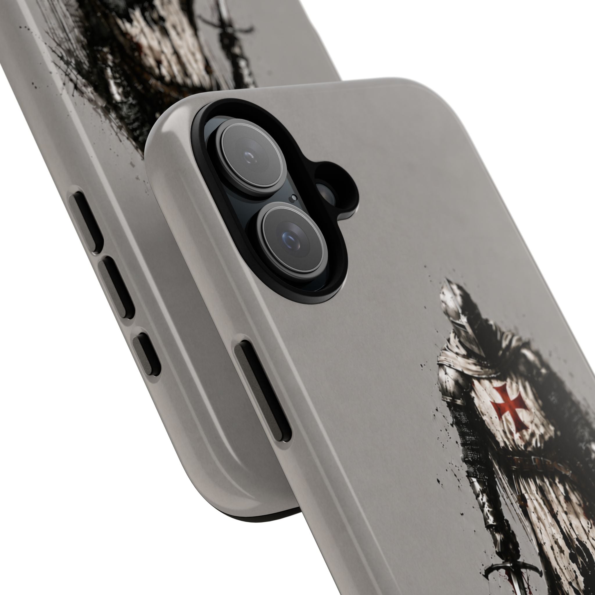 Knight Of The Templar Order Phone Case | Stone Grey