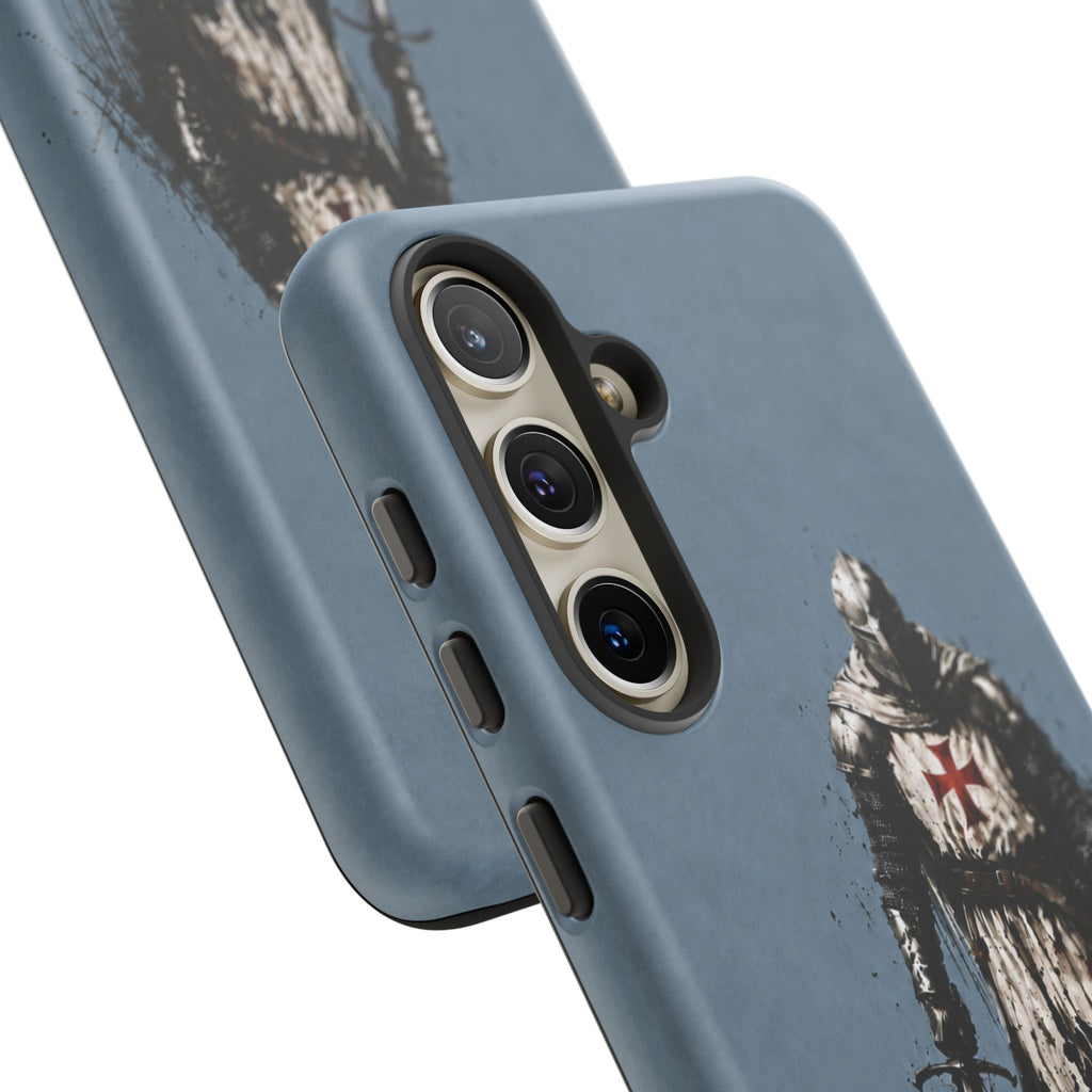Knight Of The Templar Order Phone Case | Faded Steel Blue