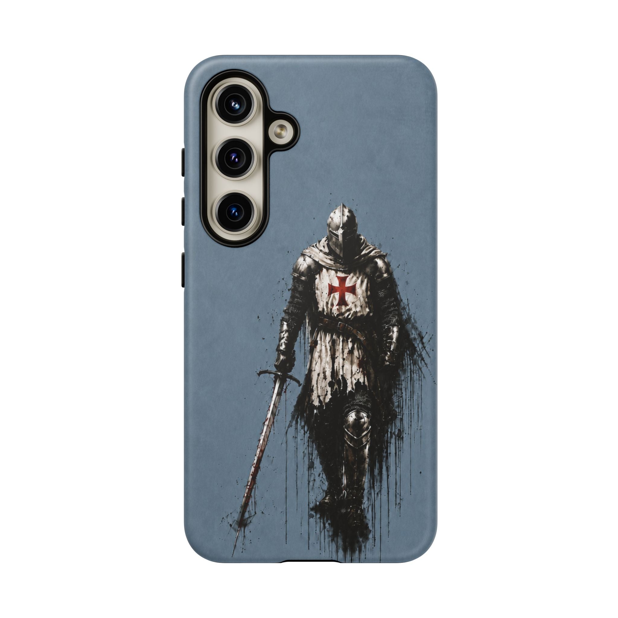 Knight Of The Templar Order Phone Case | Faded Steel Blue