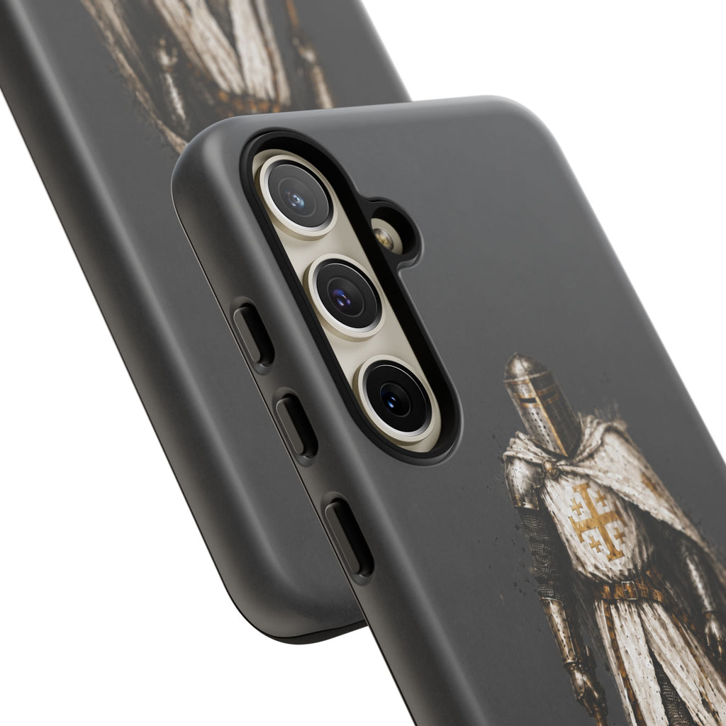 Knight Of The Kingdom Of Jerusalem Phone Case | Charcoal Grey