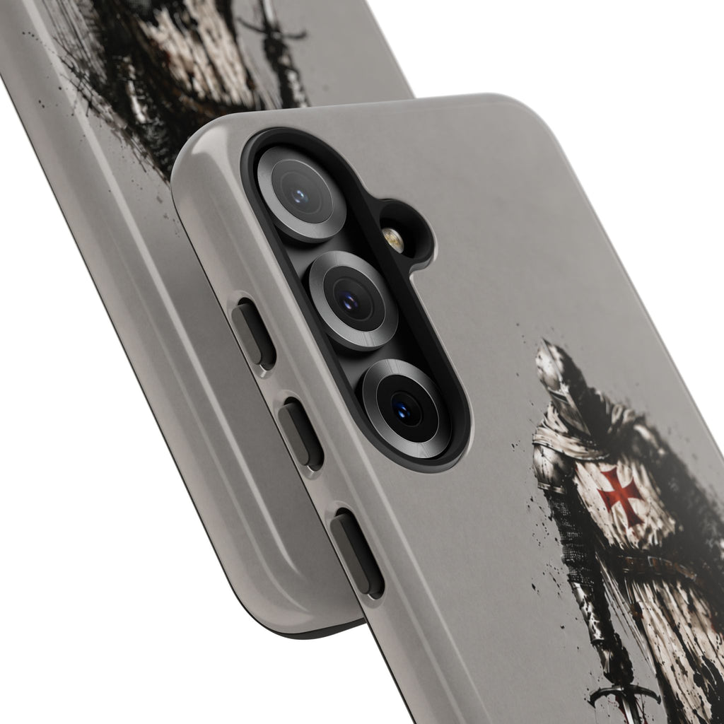 Knight Of The Templar Order Phone Case | Stone Grey