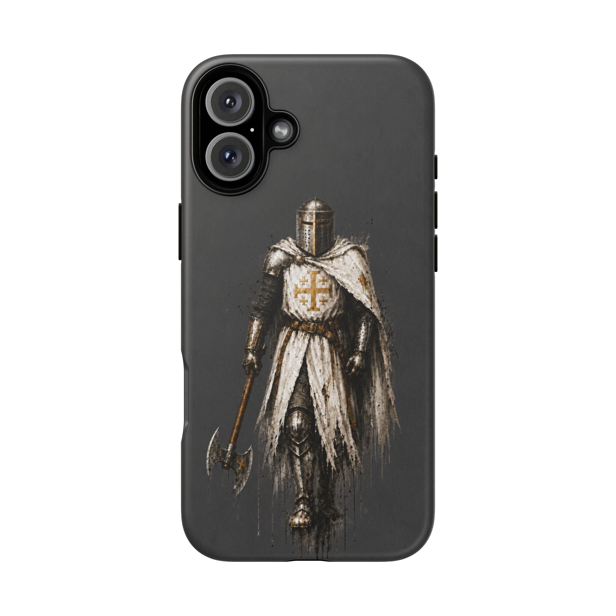 Knight Of The Kingdom Of Jerusalem Phone Case | Charcoal Grey