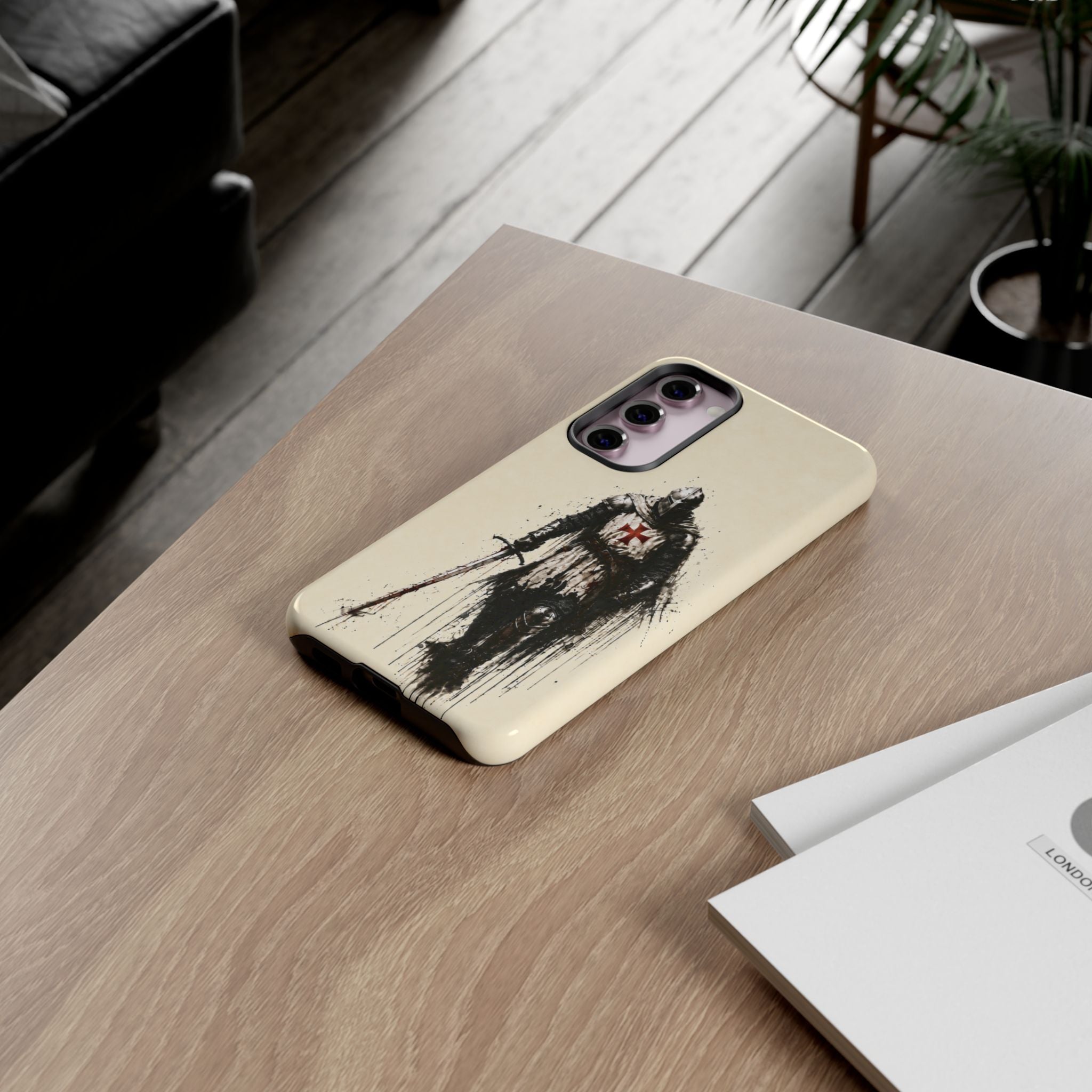 Knight Of The Templar Order Phone Case | Parchment Ivory