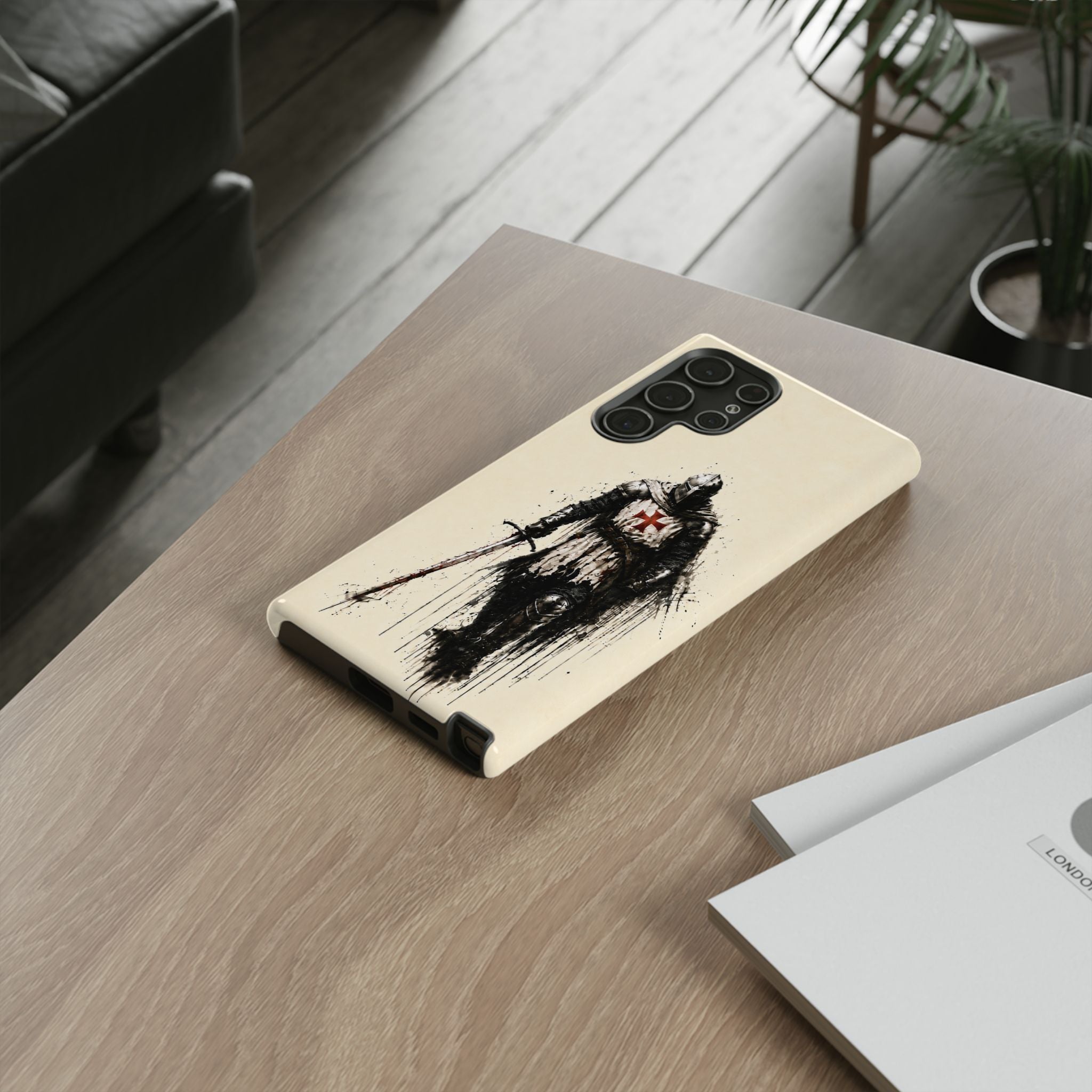 Knight Of The Templar Order Phone Case | Parchment Ivory