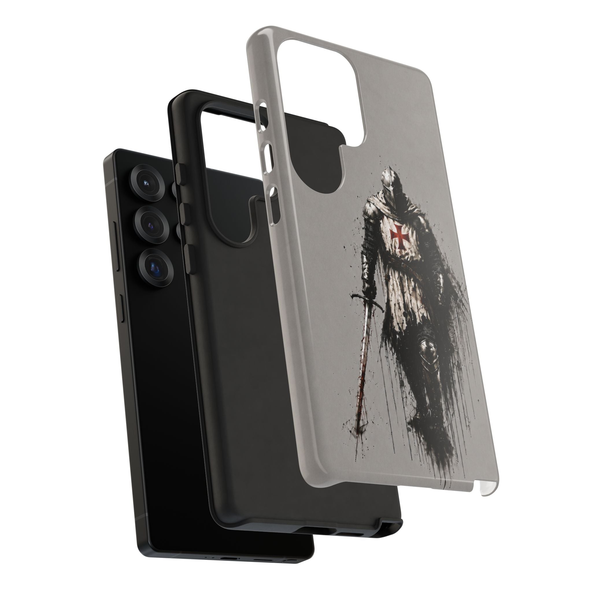 Knight Of The Templar Order Phone Case | Stone Grey