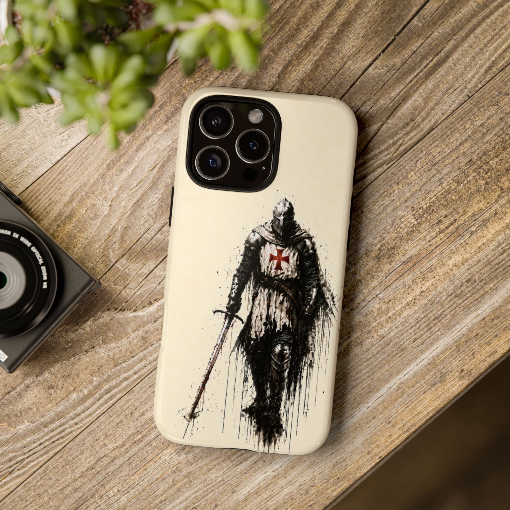 Knight Of The Templar Order Phone Case | Parchment Ivory
