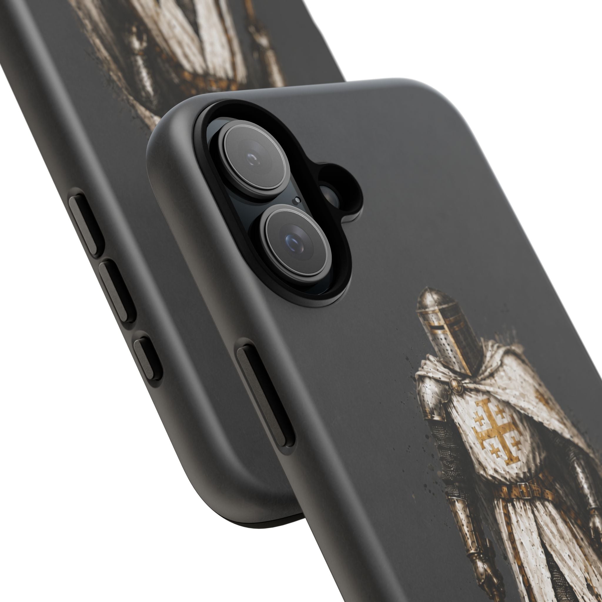Knight Of The Kingdom Of Jerusalem Phone Case | Charcoal Grey