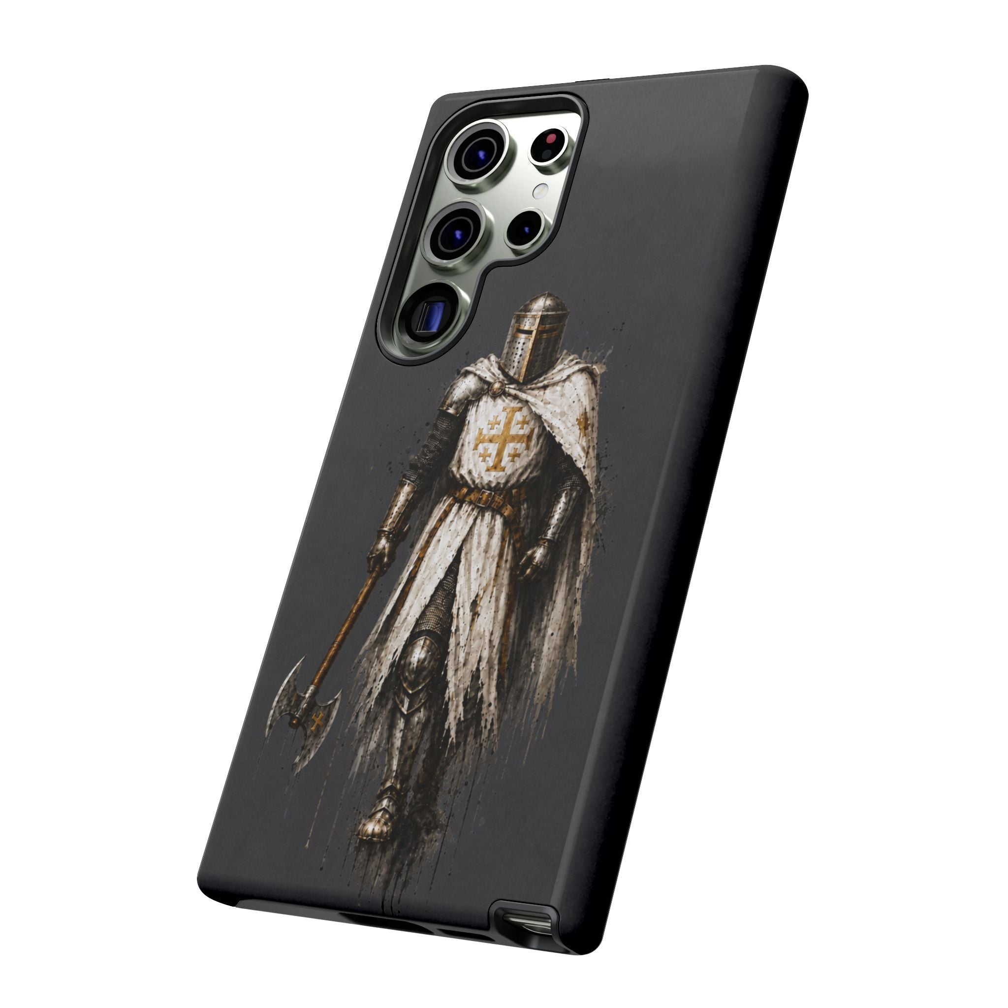 Knight Of The Kingdom Of Jerusalem Phone Case | Charcoal Grey