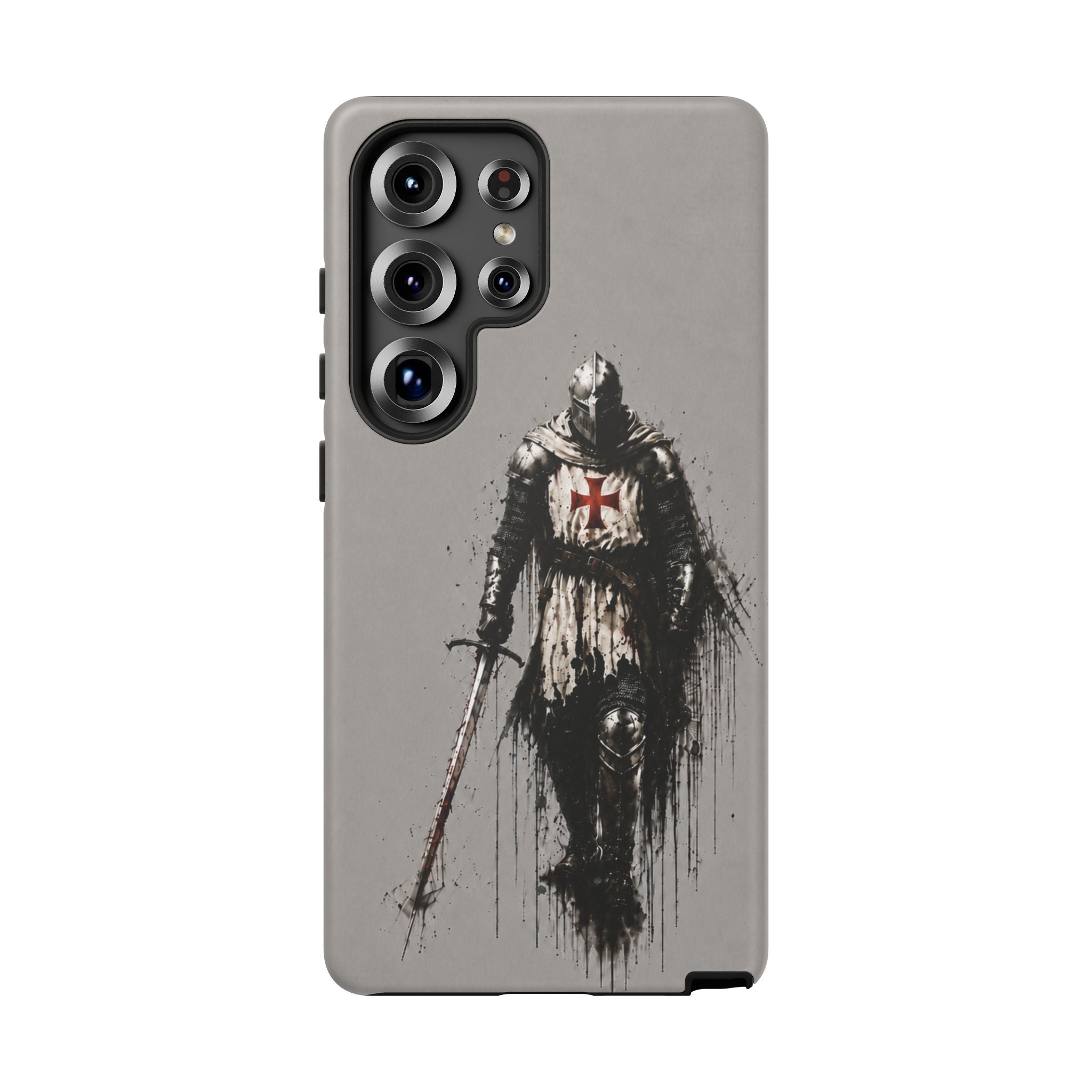 Knight Of The Templar Order Phone Case | Stone Grey