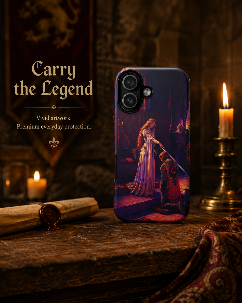 The Accolade Phone Case – GTA VI Style Medieval Art