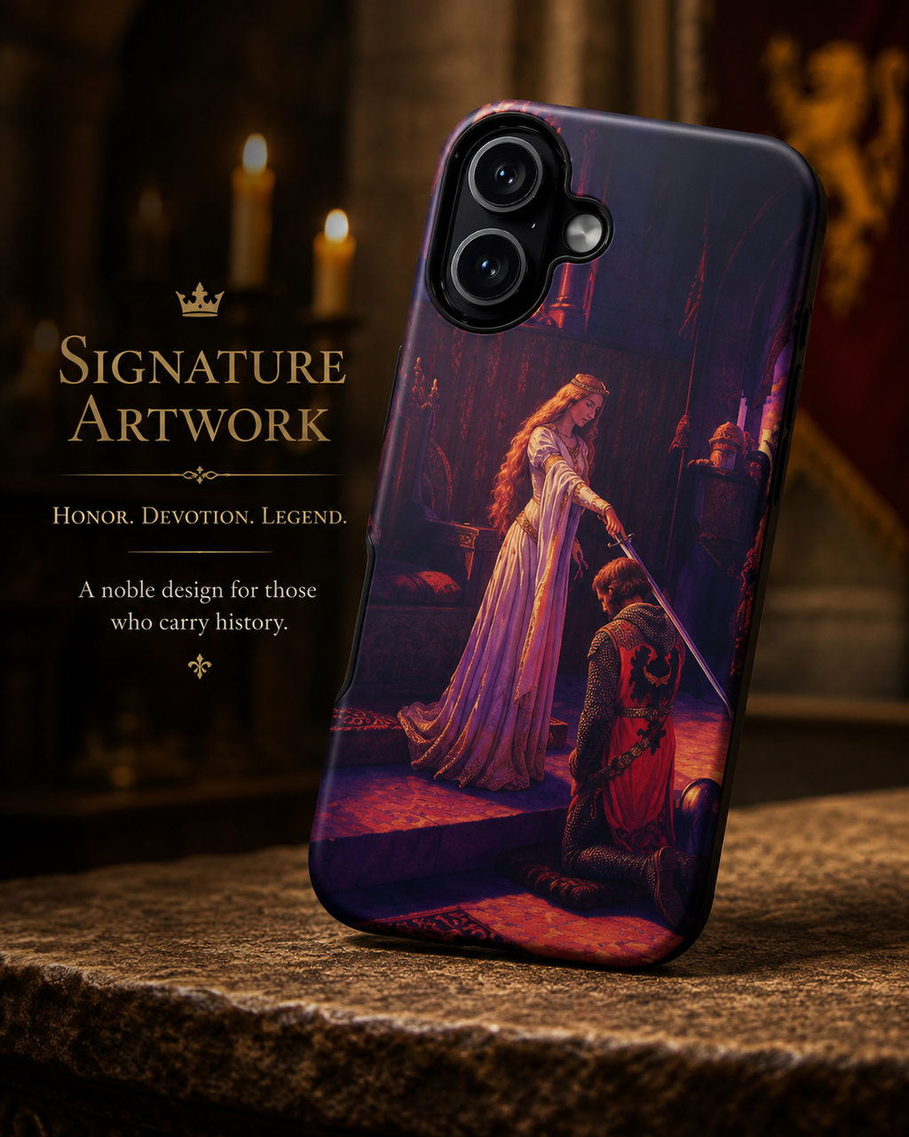 The Accolade Phone Case – GTA VI Style Medieval Art