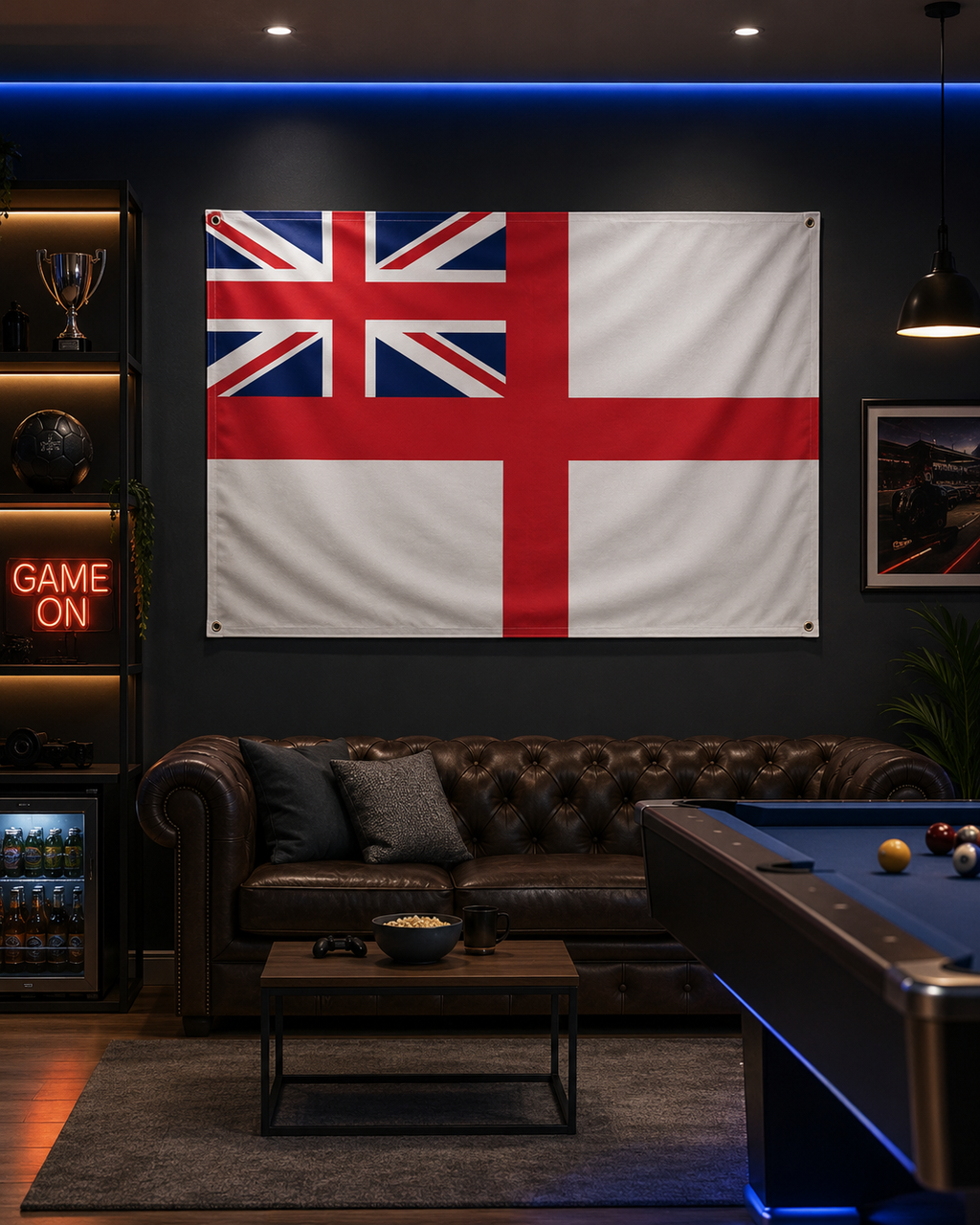 British Naval Ensign Flag – Double-Sided Royal Navy White Ensign Maritime Flag