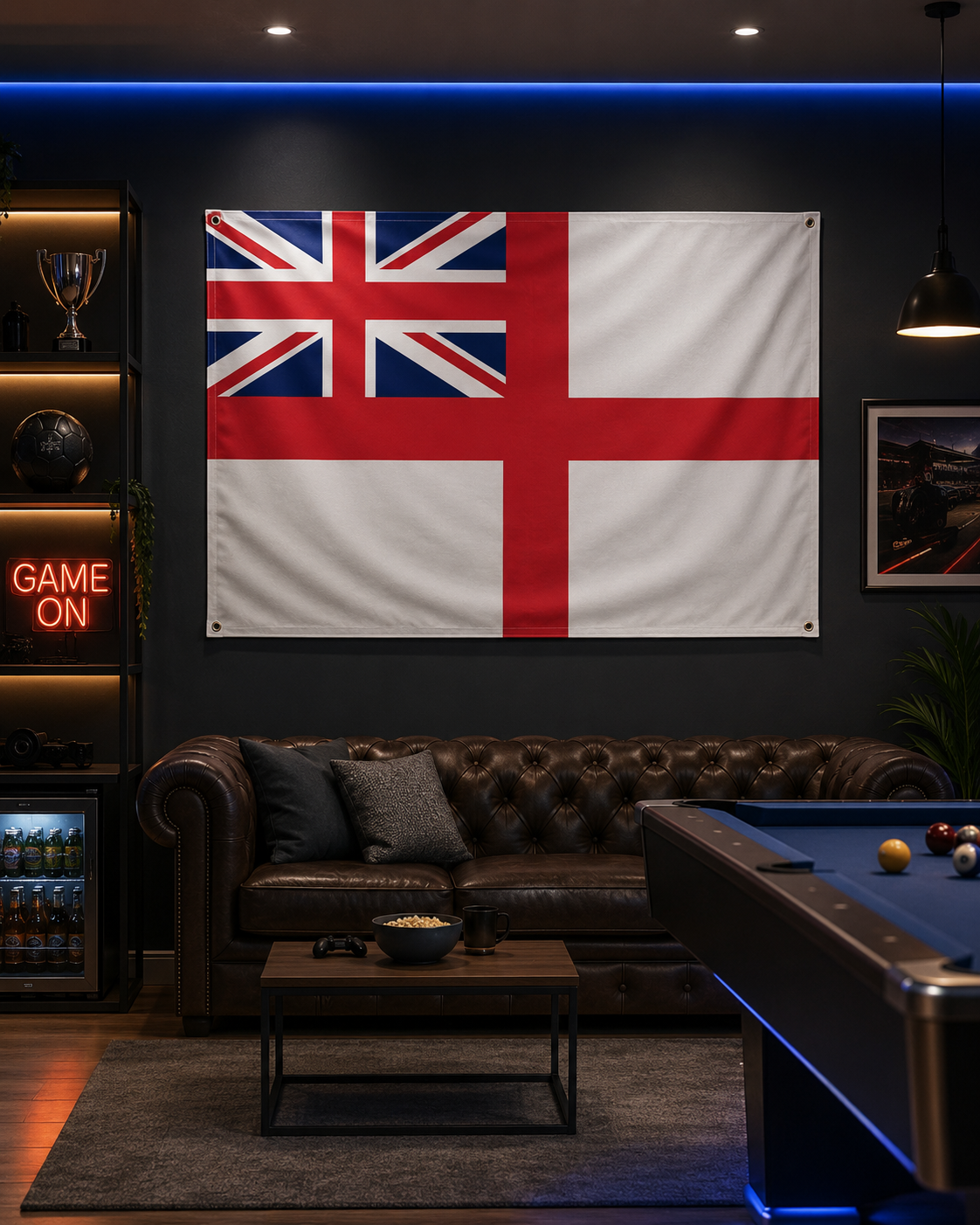 British Naval Ensign Flag – Double-Sided Royal Navy White Ensign Maritime Flag