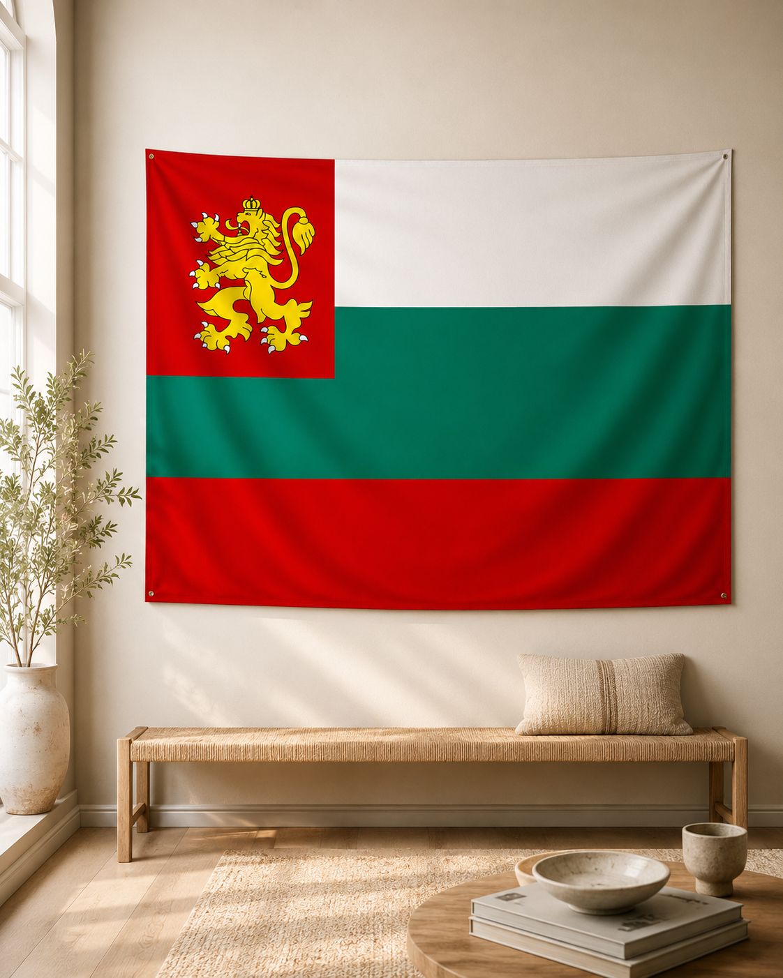 Tsardom of Bulgaria Flag (1908–1946) – Double-Sided Bulgarian Kingdom Historical Flag