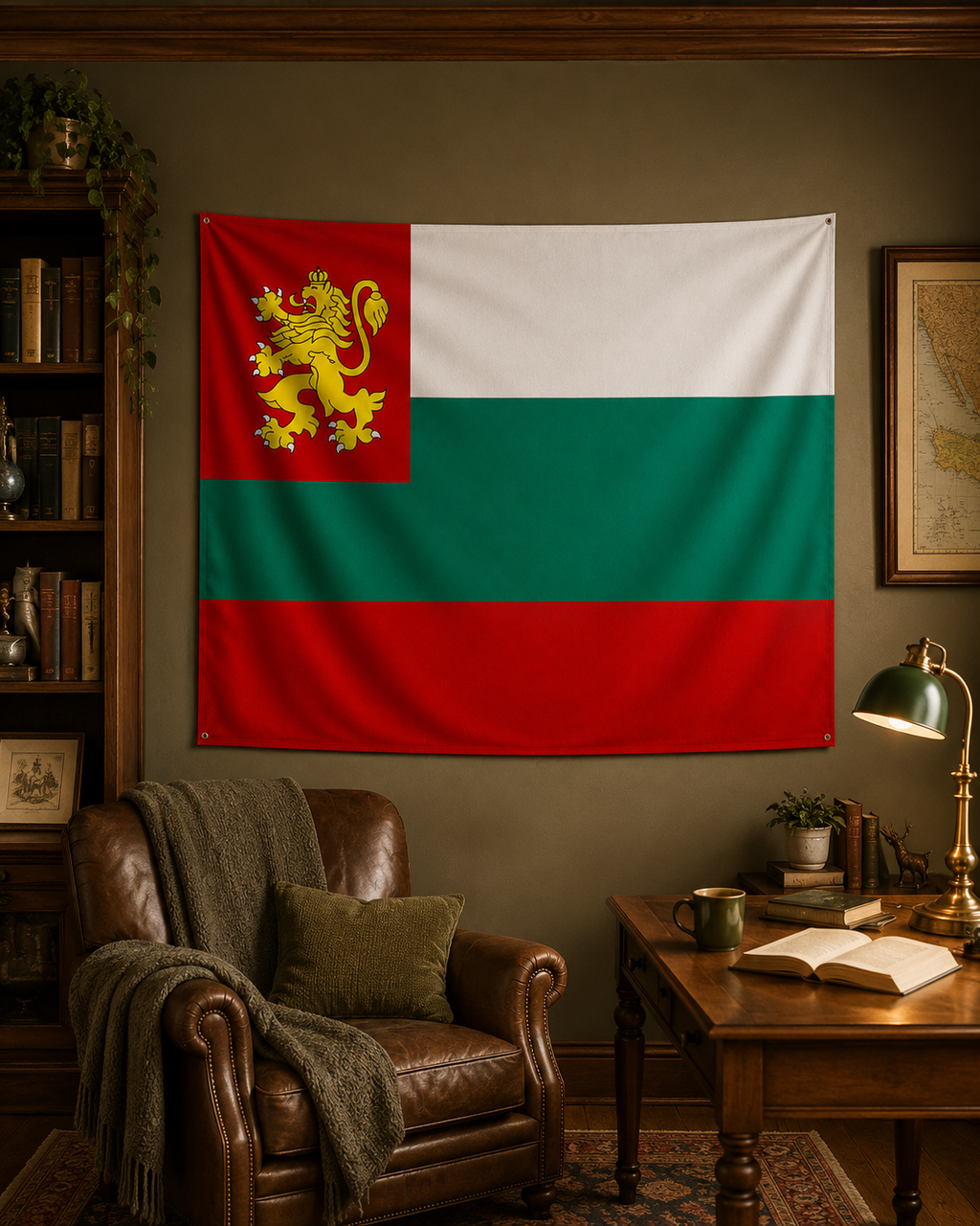 Tsardom of Bulgaria Flag (1908–1946) – Double-Sided Bulgarian Kingdom Historical Flag
