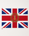 Union Jack Royal Crest Flag – Double-Sided British Heraldic Union Jack Decorative Flag
