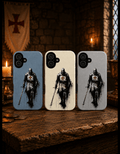 Knight of the Templar Order Phone Case – Medieval Crusader Art Silicone Case