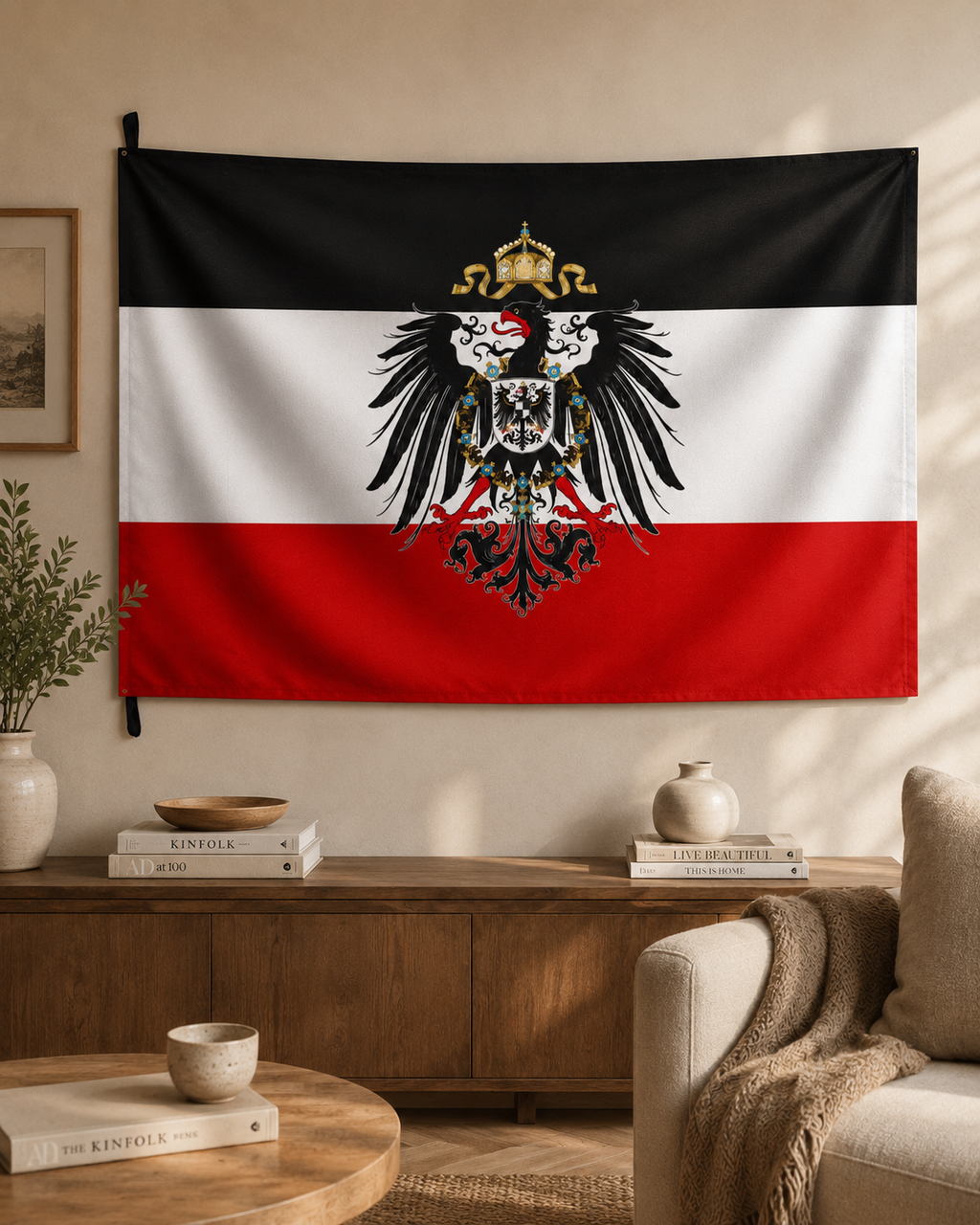 German Imperial Flag (1871–1918) – Double-Sided Kaiserreich Black-White-Red Historical Flag
