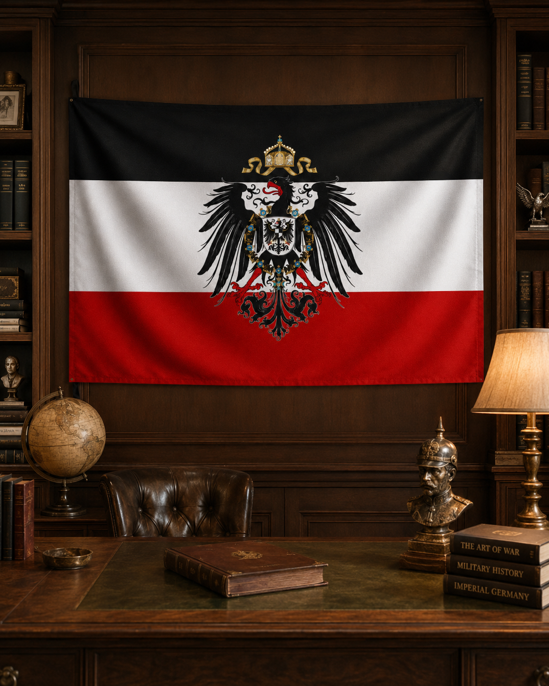 German Imperial Flag (1871–1918) – Double-Sided Kaiserreich Black-White-Red Historical Flag