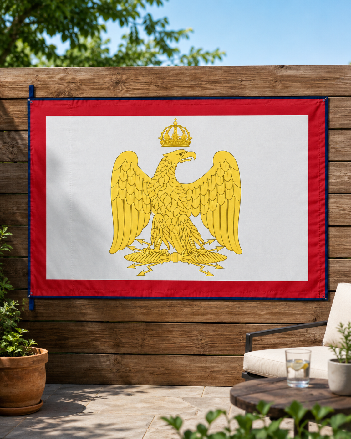 Napoleon's Imperial Standard – Double-Sided Napoleonic Eagle French Empire Flag