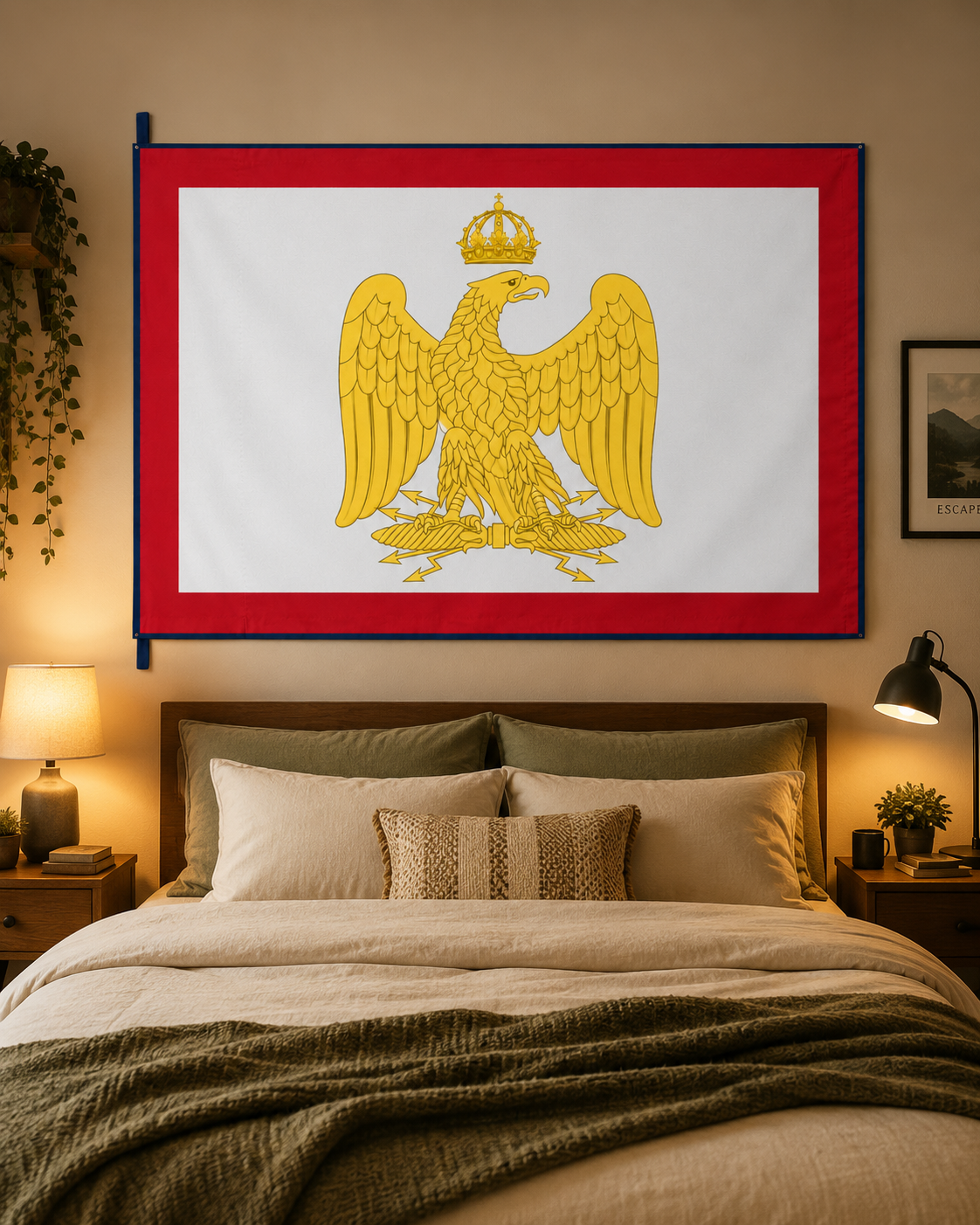 Napoleon's Imperial Standard – Double-Sided Napoleonic Eagle French Empire Flag