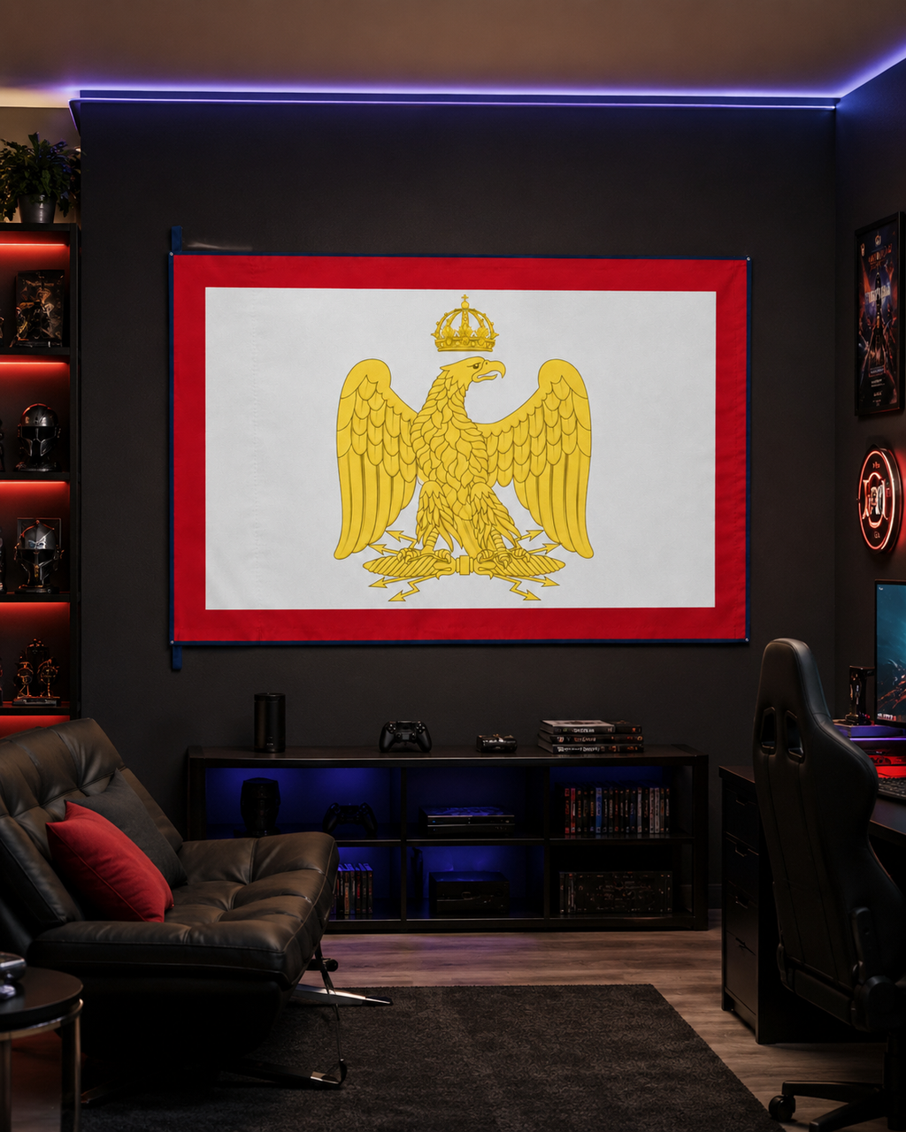 Napoleon's Imperial Standard – Double-Sided Napoleonic Eagle French Empire Flag