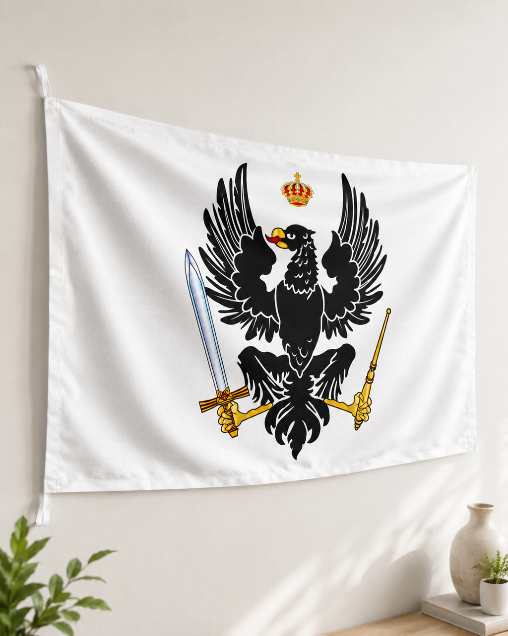 Kingdom of Prussia Flag – Double-Sided Prussian Black Eagle Historical Flag