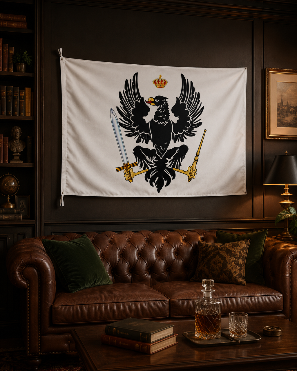 Kingdom of Prussia Flag – Double-Sided Prussian Black Eagle Historical Flag